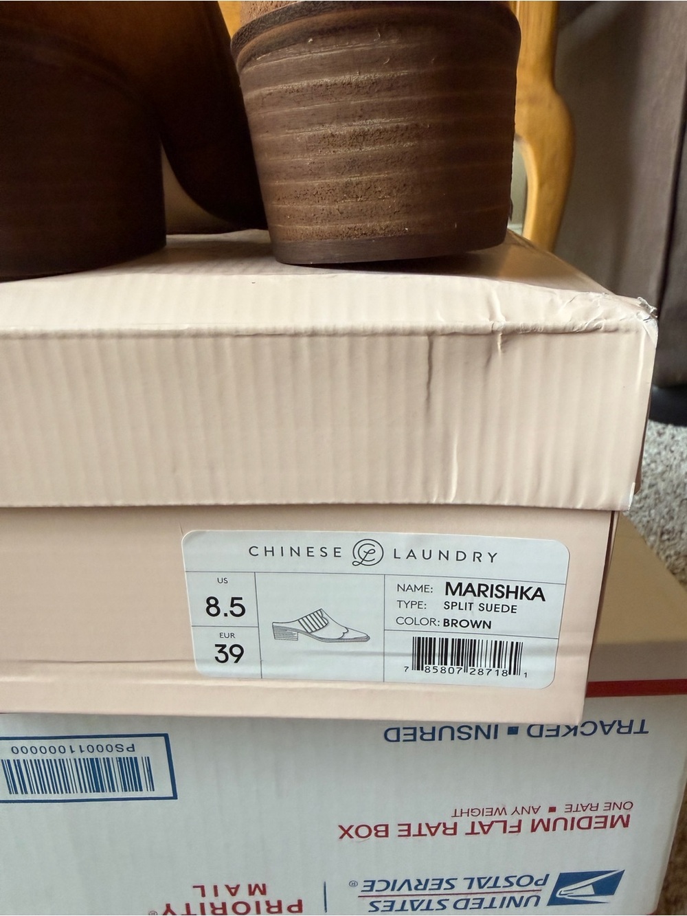 Chinese Laundry Marishka Brown Split Suede Heeled Booties
